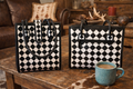 Black and White Leather Bag