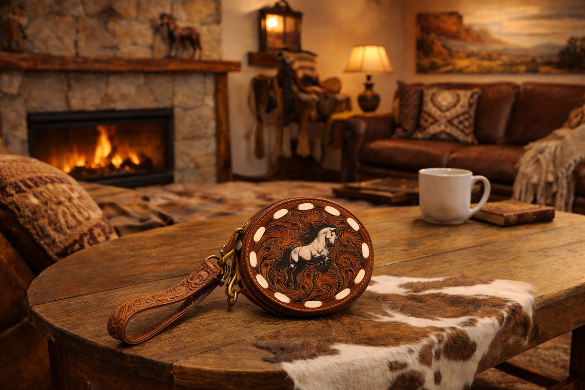 Beautiful Brown Leather Coin Purse