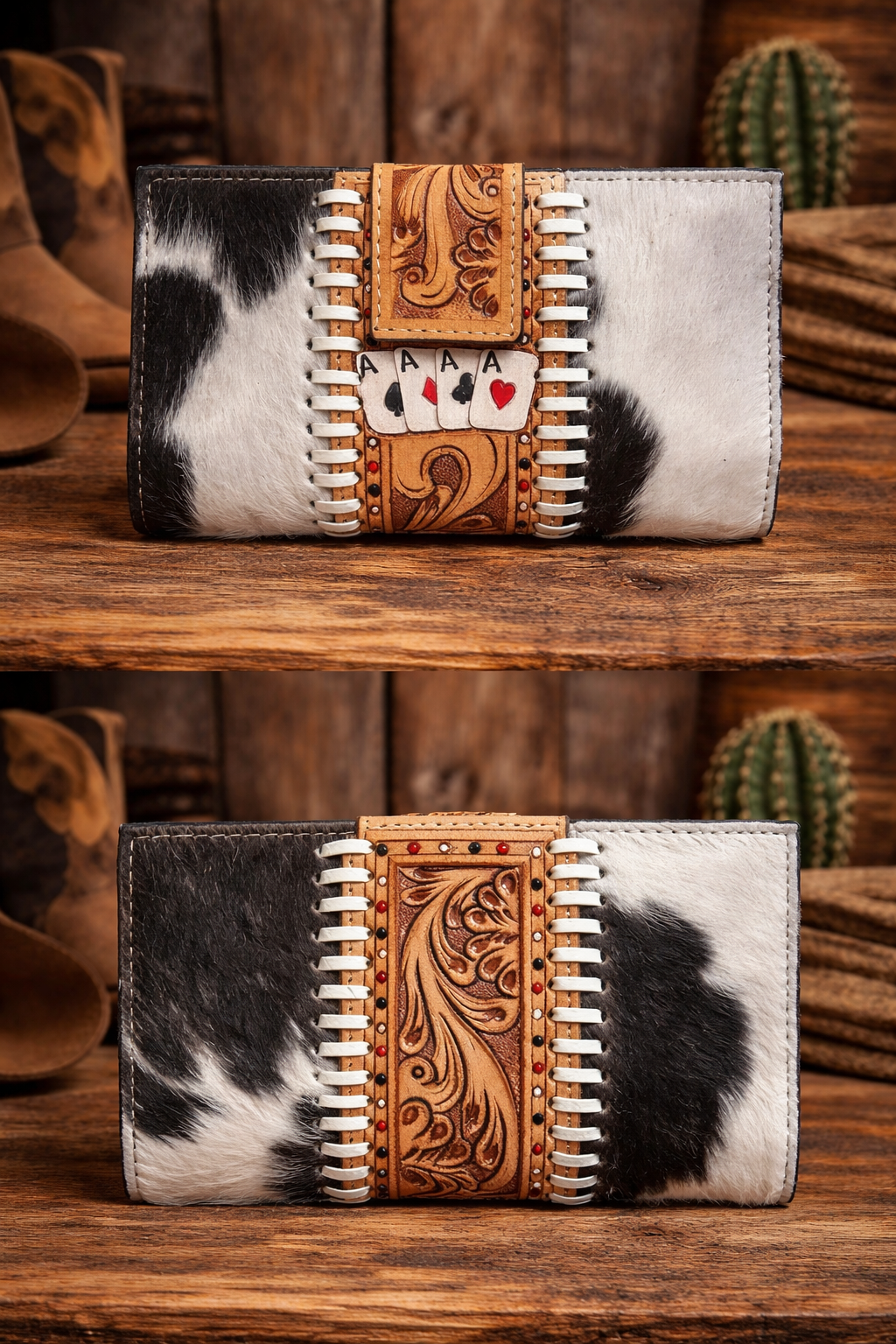 Aces Cowhide Wallet